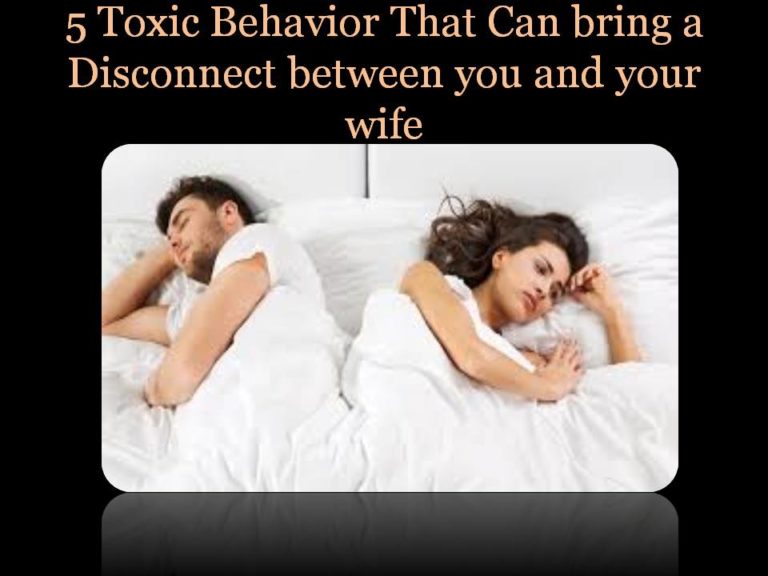 Toxic behaviors that destroys a relationship