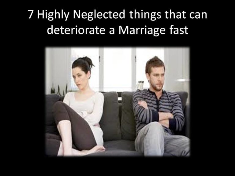 7 highly neglected marriage destroyers