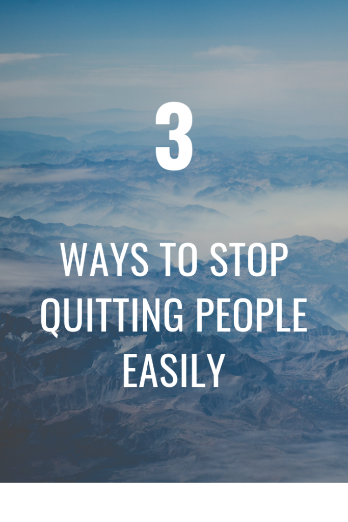Quit people, quit relationship