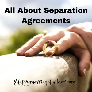 A separation agreement, marital preparation agreement,